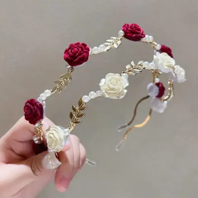 Rose Pearl Headband